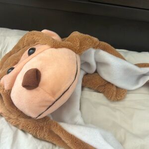 monkey stuffed animal hat